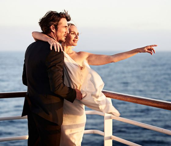 Couple at view deck
