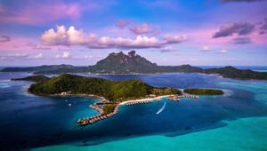 Conrad Bora Bora Nui - at dusk