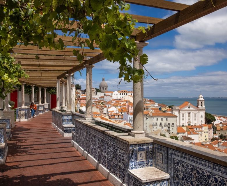 Architecture in Alfama district in Lisbon, Portugal