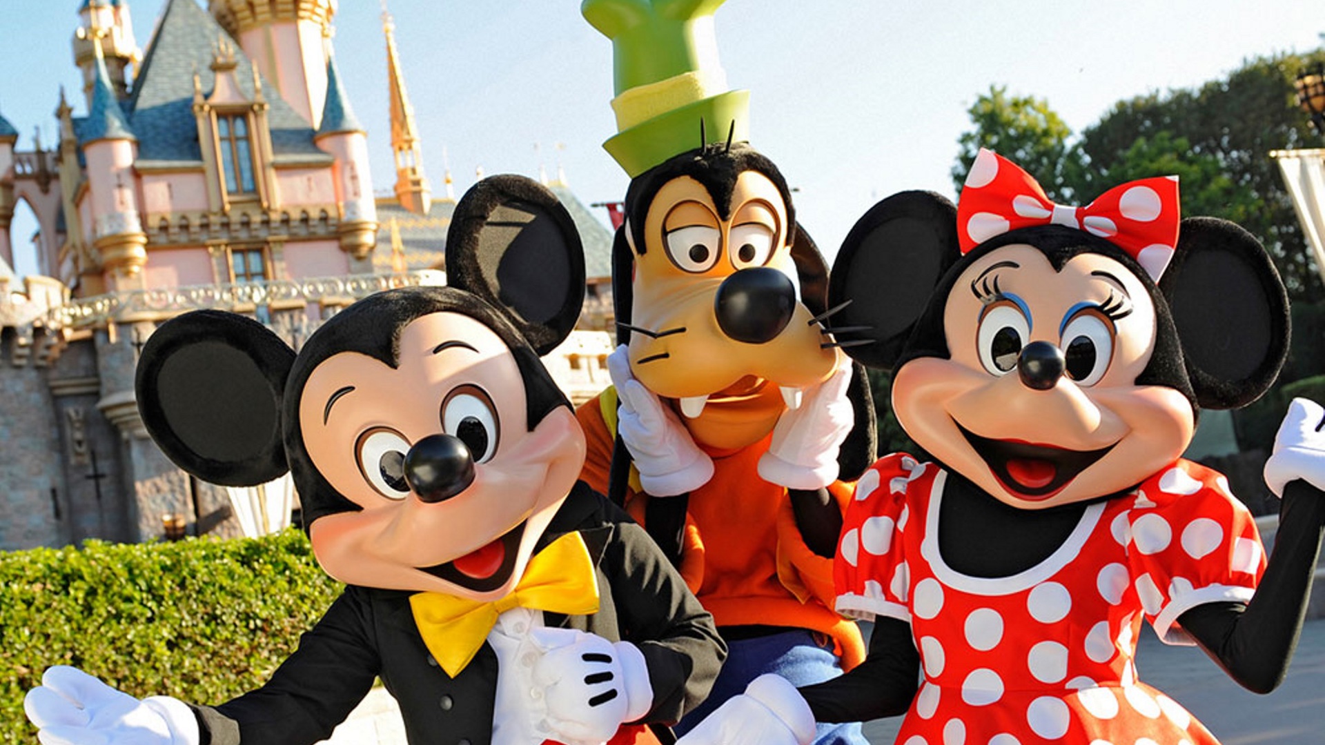 Micky mouse characters at Disneyland California