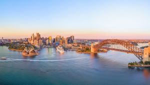 Sydney Australia Skyline Harbour Bridge Opera House Australia Sydney Skyline Sunrise 