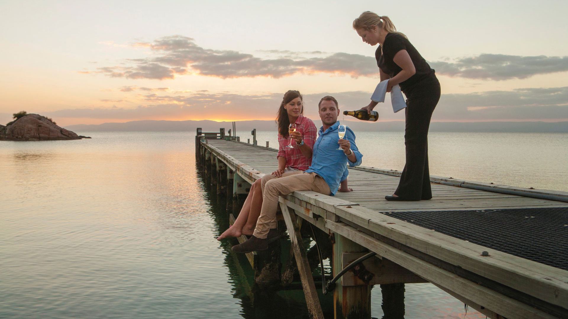 Tasmania Freycinet Jetty © Tourism Tasmania and Adrian Cook