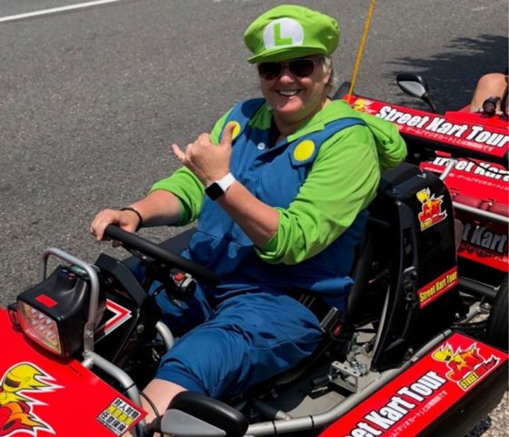 Maree Thompson Mario-karting