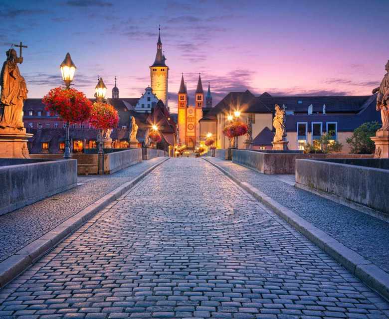 Germany Wurzburg Old Main Bridge