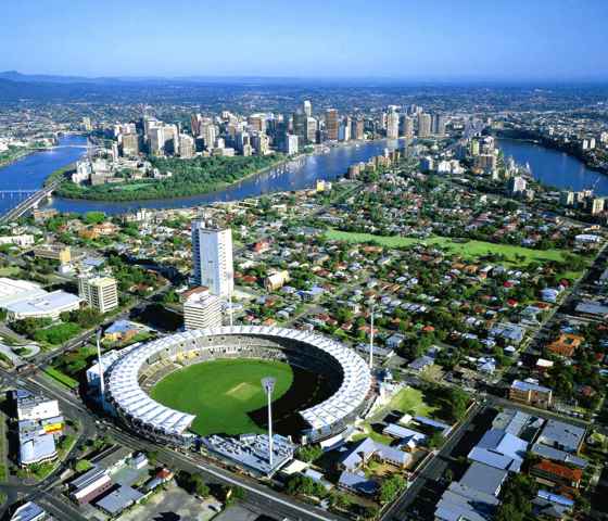 Brisbane Aerial Photo with Royal Caribbean