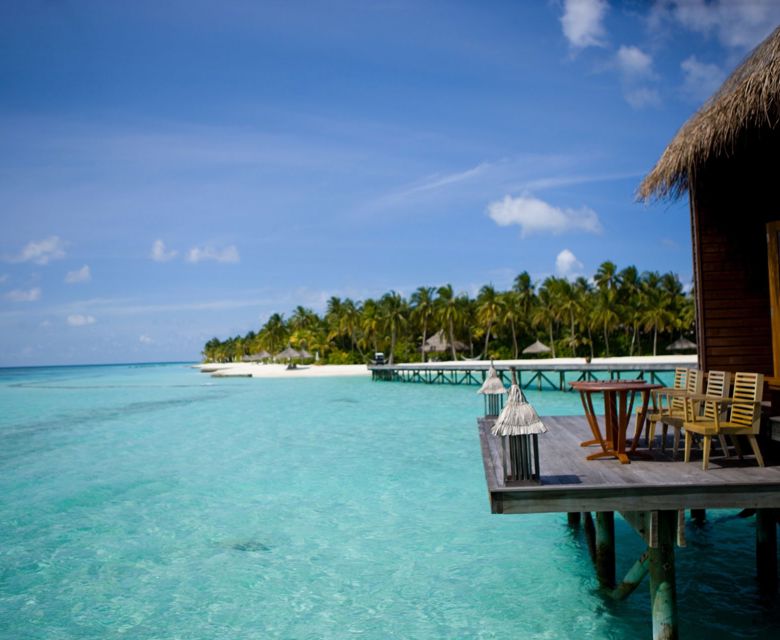 View from accommodation of island