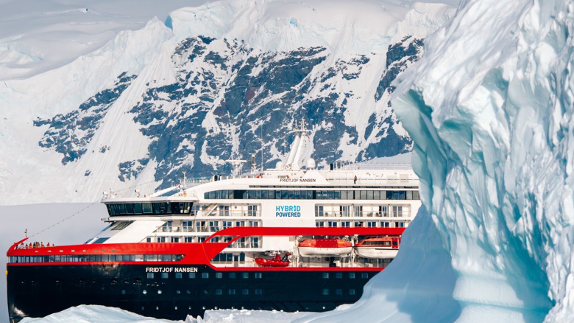 MS Fridtjof Nansen In Wilhelmina Bay, Antarctica
