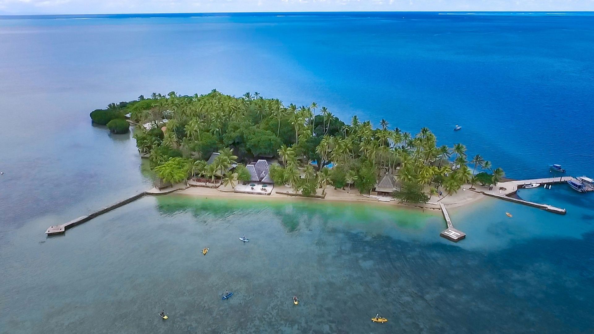 Toberua Island Resort - aerial view