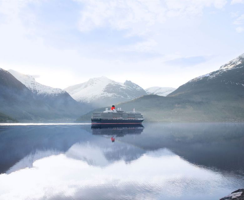 Queen Victoria cruising Norwegian Fjords