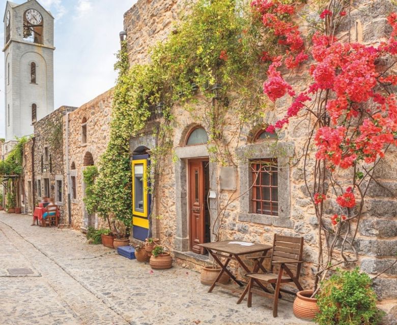 Alley And Belltower In Mesta, Chios Island