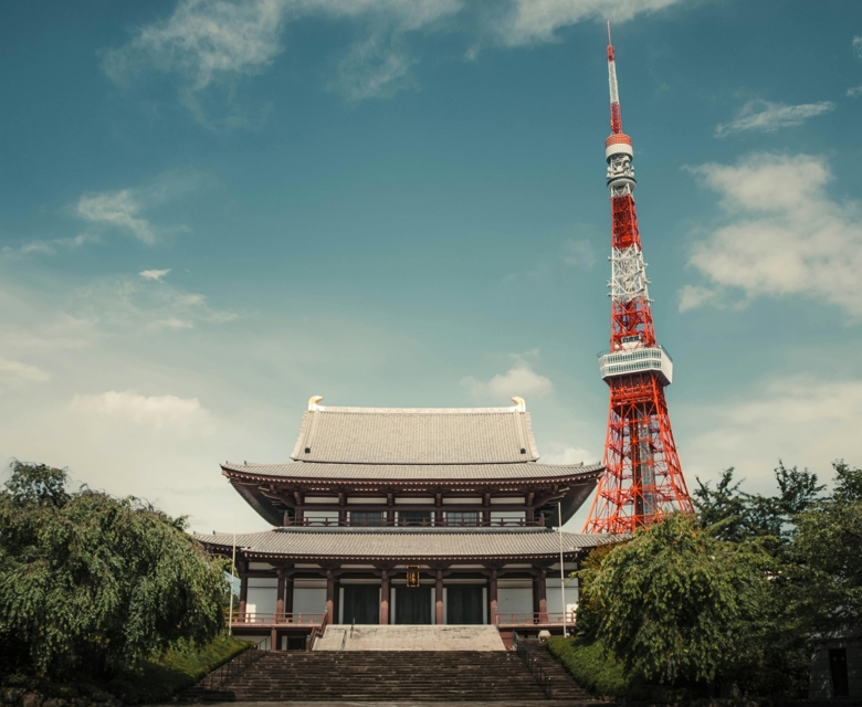 Zojoji Temple and Tokyo Tower