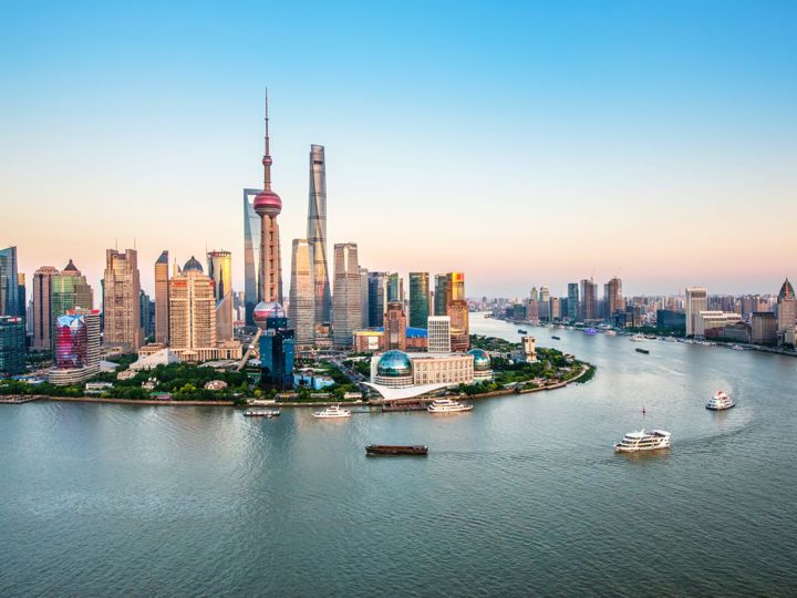 Ariel view of Shanghai City