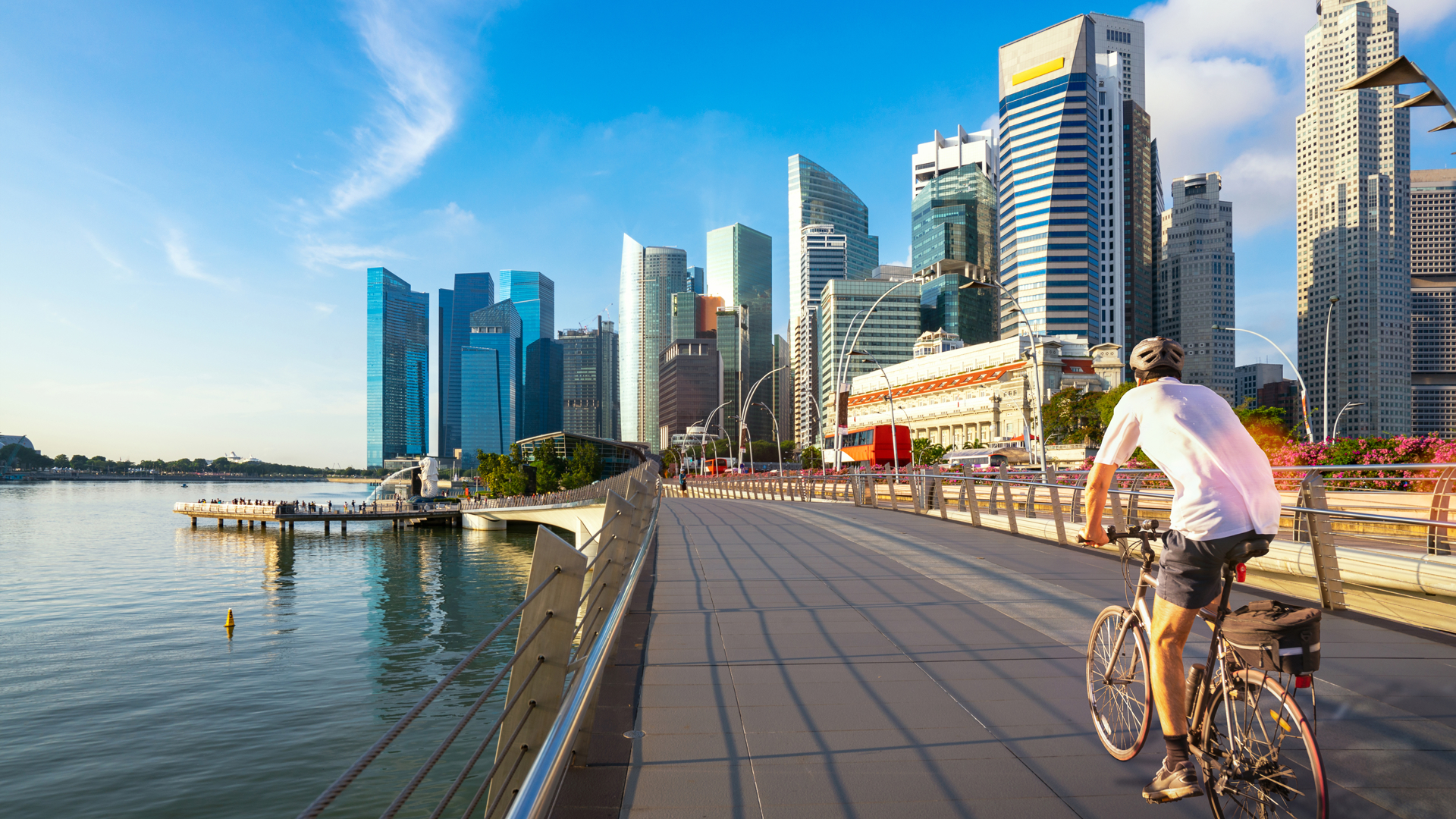 Rent a bike and do the loop in Marina Bay Sands