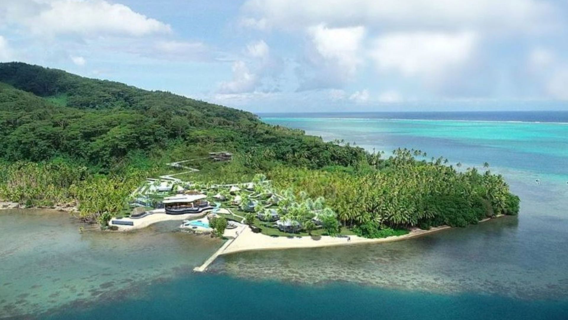 Apatoa Beach & Garden Villa - aerial view