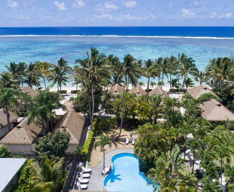 Motu Beachfront Art Villas - aerial view