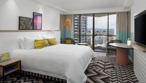 QT Gold Coast bedroom 