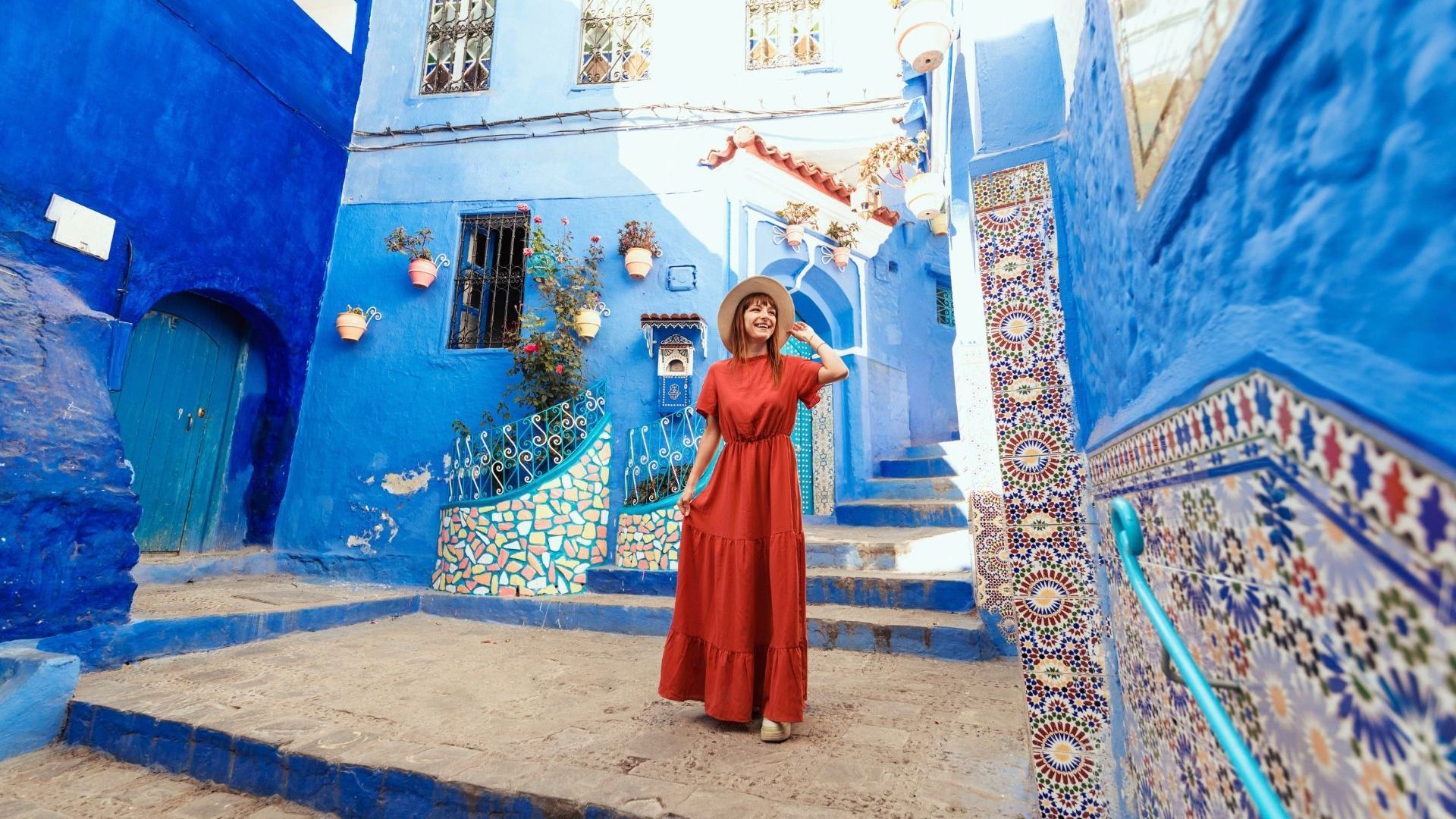Wander colourful streets in Morocco. Image Credit: Getty Images