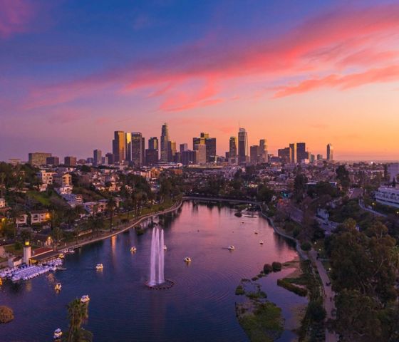 View of the city of Los Angeles