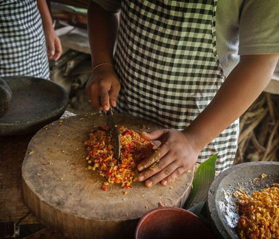 Cooking in Bali