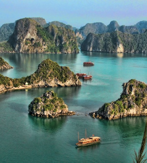 Ariel view Halong Bay