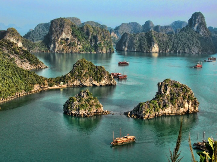Ariel view Halong Bay