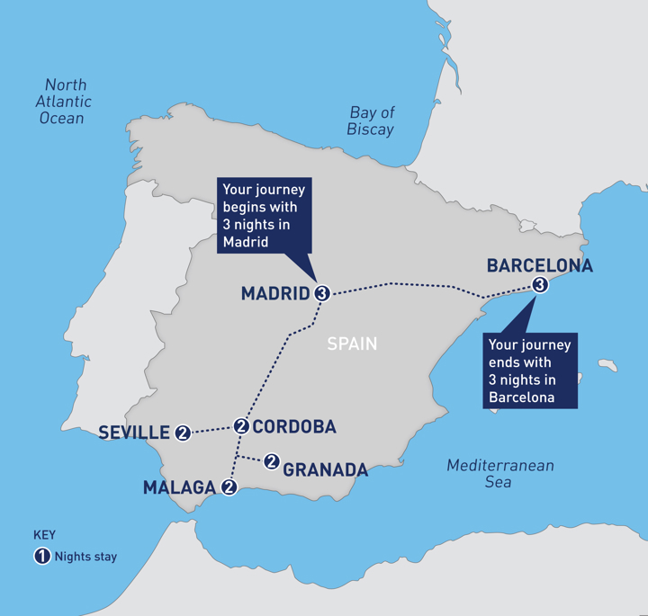 Classic Spain Map