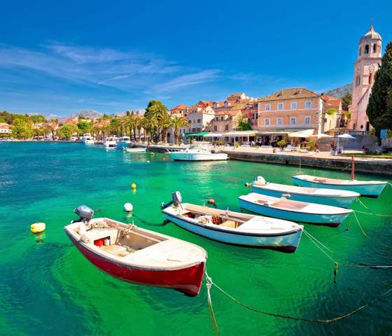 The beautiful little seaside town in Dubrovnik