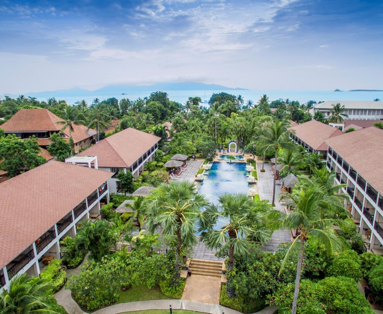 Bandara Spa Resort & Pool Villas, Samui - Aerial View