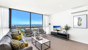 Qube Two Bedroom Apartment Lounge 