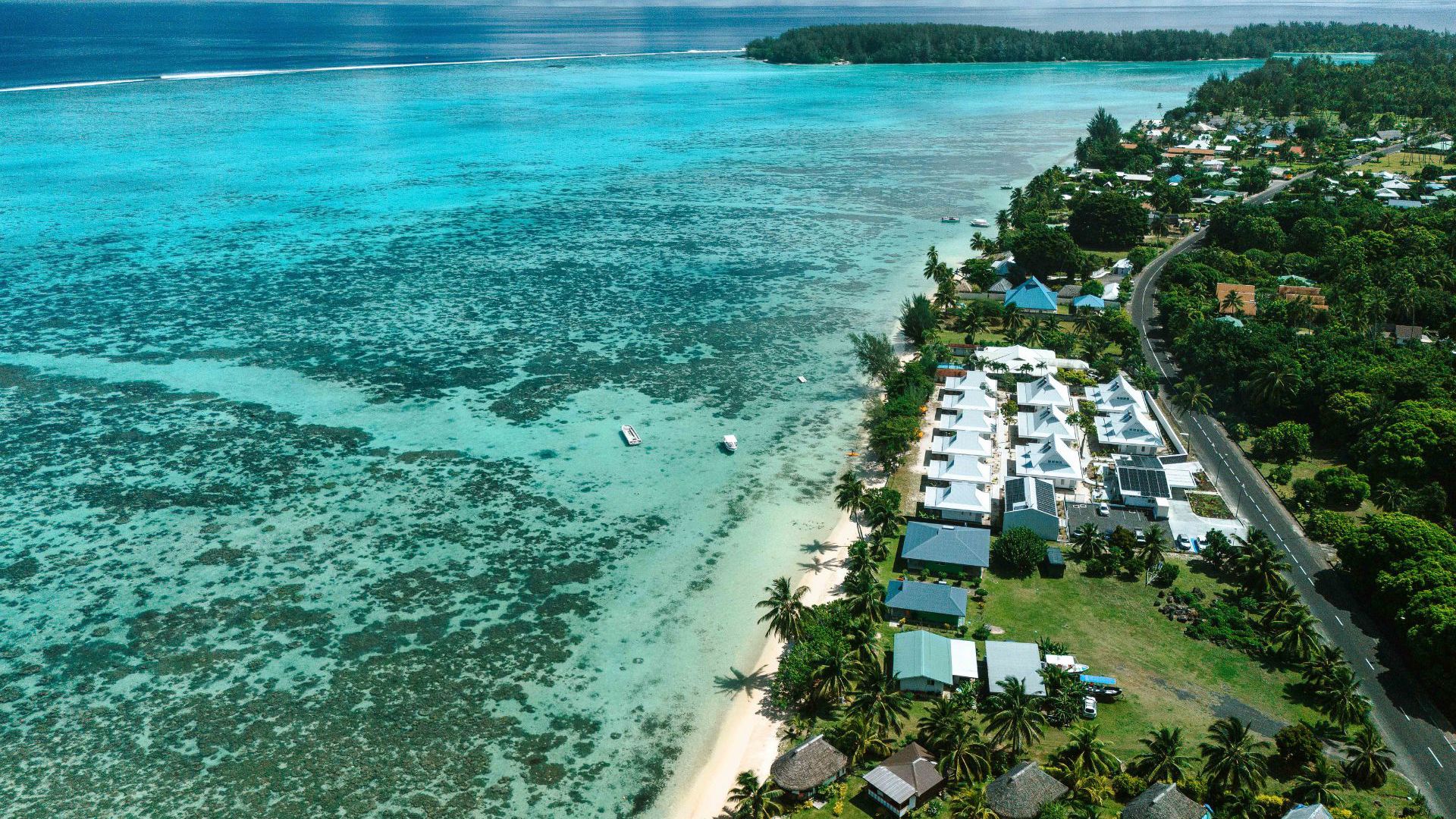 Aerial view of Niu Beach Hotel