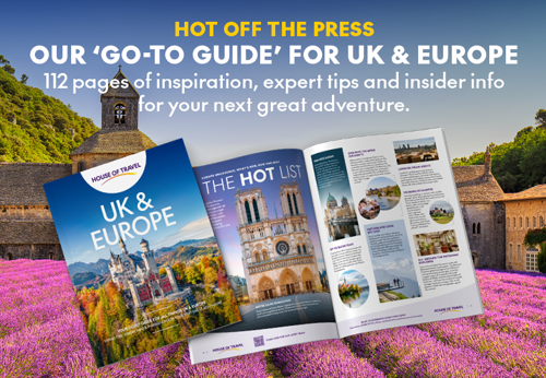 Grab a copy of our latest UK & Europe Travel brochure