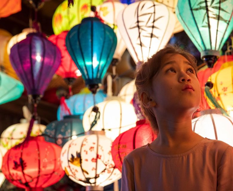 Vietnam Hoi An Lantern Shop Night Girl