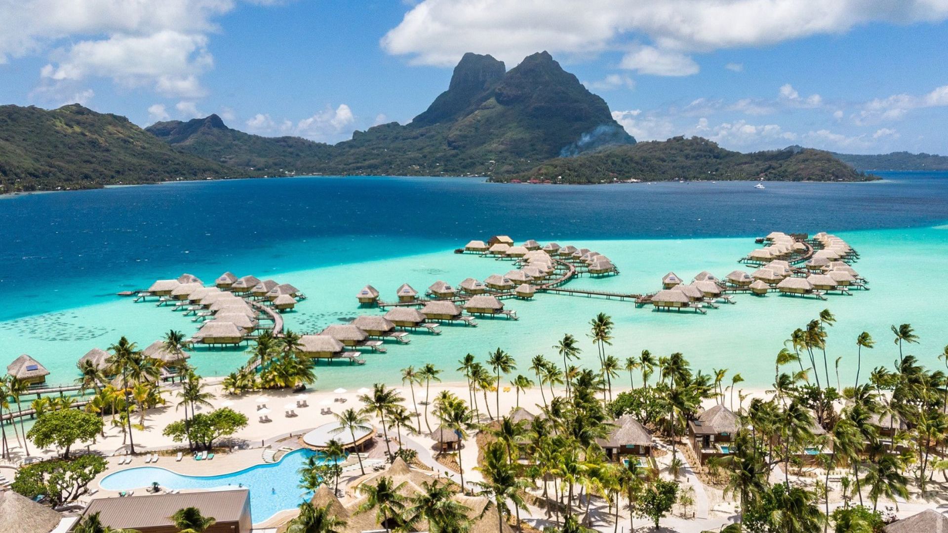 Ariel view of the Le Bora Bora by Pearl