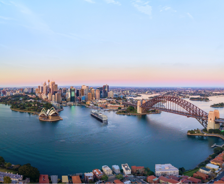 Aerial View of Sydney Downtown