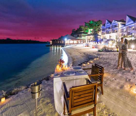 Ramada Port Vila Beach at Night