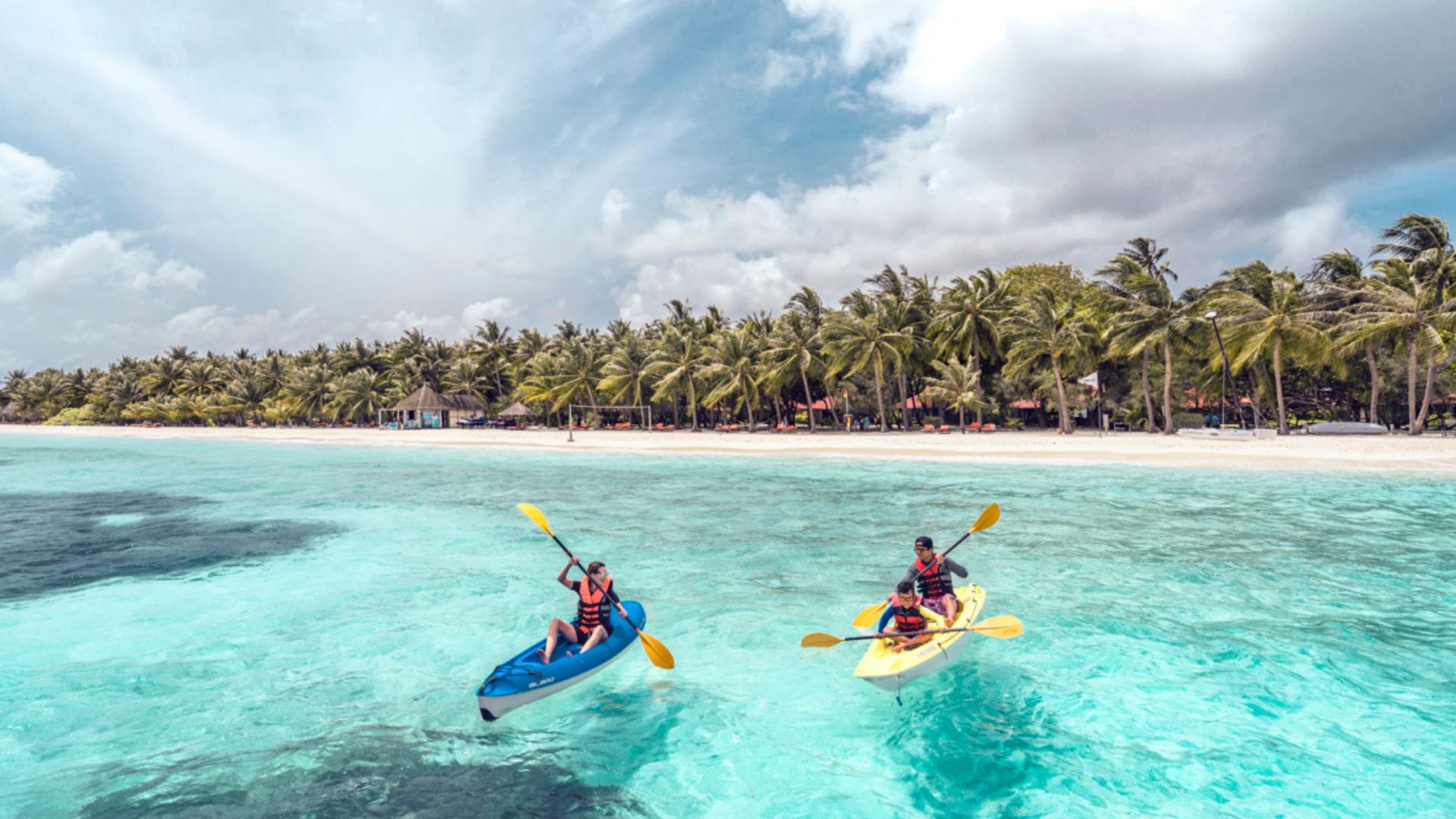 On the water at Club Med Kani.