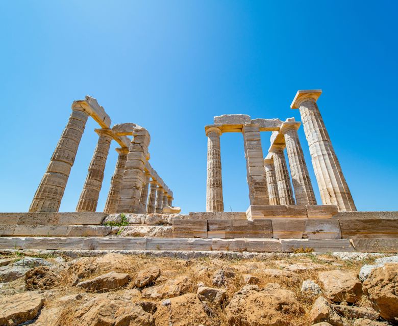 Temple of Poseidon In Athens, Greece