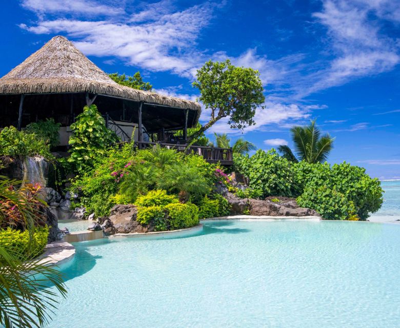 Pacific Resort Aitutaki Pool And Blue Sky