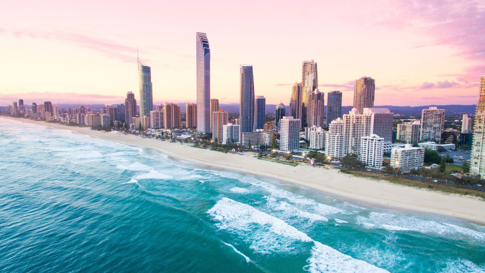 Sunrise in Surfers Paradise Gold Coast, Australia - Image credit: Getty Images