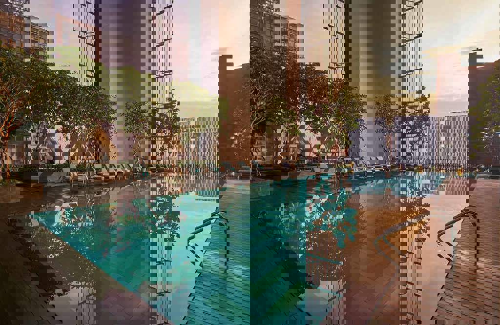 Oasia Hotel Downtown Singapore Preview Image Infinity Pool
