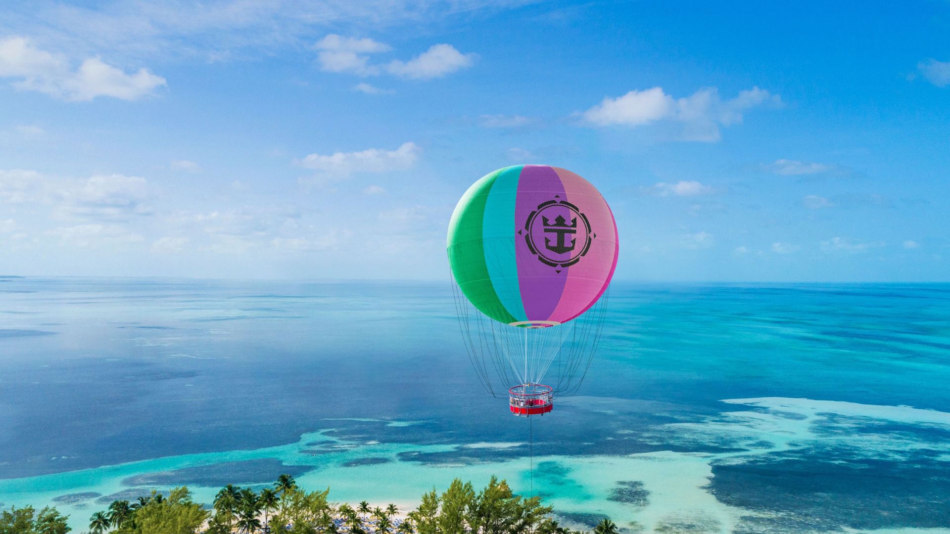 Up Up and Away balloon at Perfect Day at Coco Cay, South Beach