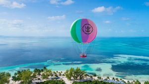 Up Up and Away balloon at Perfect Day at Coco Cay, South Beach