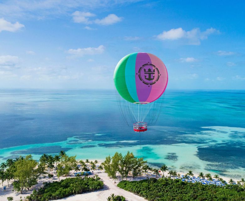 Up Up and Away balloon at Perfect Day at Coco Cay, South Beach