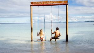 Castaway Island Fiji - beach swing