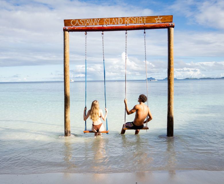 Castaway Island Fiji - beach swing