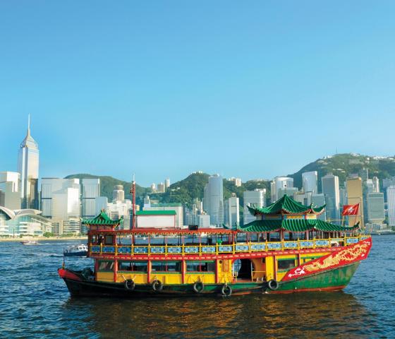 Chinese Ship in Victoria Harbour