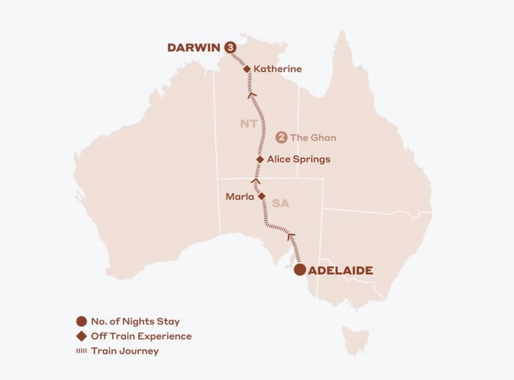 The Legendary Ghan 2026 Map