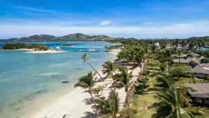 Musket Cove Beach Aerial View.