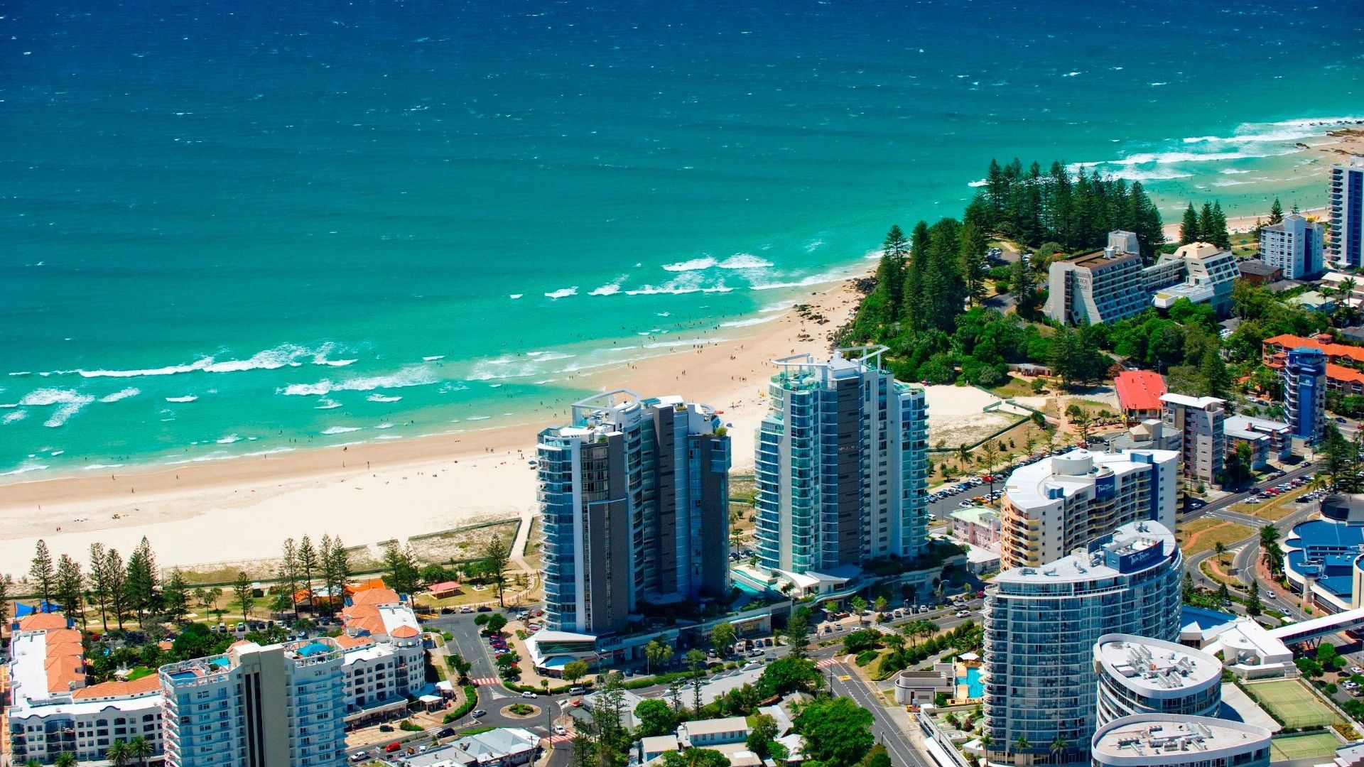 Reflections Coolangatta Beach - Aerial