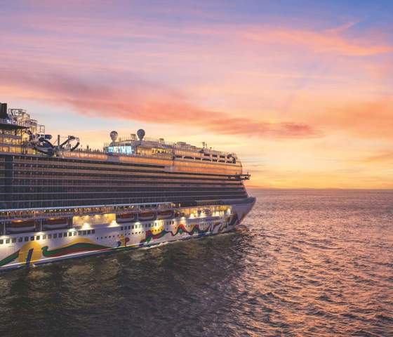 Norwegian Encore at sea